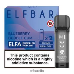 Elf Bar Elfa - ELFBAR ELFA ferdigfylt pod (2 pakke) blåbær tyggegummi RR4BZF126