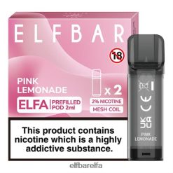 Elf Bar Elfa - ELFBAR ELFA ferdigfylt pod (2 pakke) rosa limonade RR4BZF111