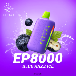 Elf Bar Elfa - ELFBAR EP8000 engangs vape blå razz is RR4BZF306
