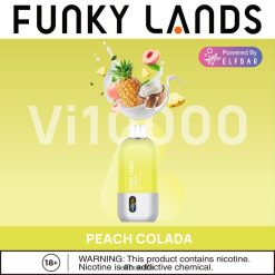 Elf Bar Norge Nikotin - ELFBAR Funky Lands Vi10000 engangs vape fersken colada RR4BZF390