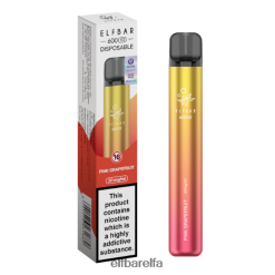 Elf Bar Pris - ELFBAR 600V2 engangs vape rosa grapefrukt RR4BZF19