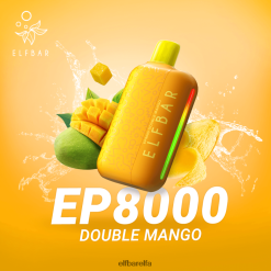 Elf Bar Pris - ELFBAR EP8000 engangs vape dobbel mango RR4BZF309