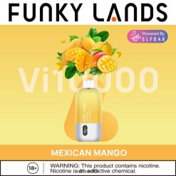 Elf Bar Pris - ELFBAR Funky Lands Vi10000 engangs vape meksikansk mango RR4BZF394