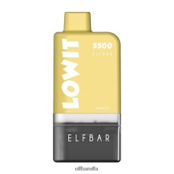 Elf Bar Pris - ELFBAR LOWIT 5500 forhåndsfylt podsett mango RR4BZF369