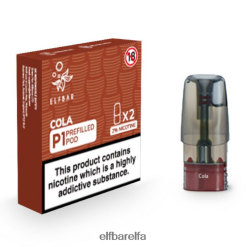Kjøpe Elf Bar - ELFBAR Mate 500 P1 ferdigfylte kapsler (2 pakker) cola RR4BZF148
